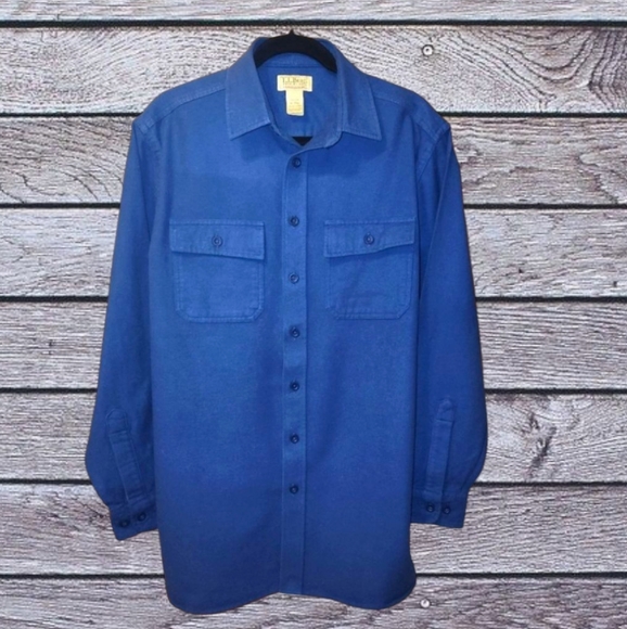 L.L. Bean Other - L.L. Bean Chamois Shirt Mens Large Tall Royal Blue New Without Tag All Cotton